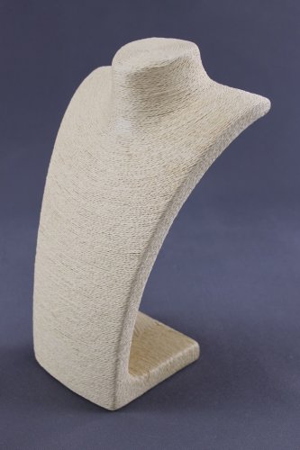 Dekolt, stojánek, stojan na šperky provázkový 36cm bílý (A-14BIL)