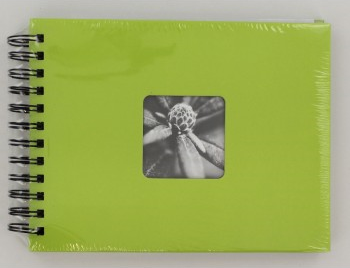 FINE ART 24x17 cm, Photo 10x15 cm/50 pcs, 50 Pages, Black Sheets (Kiwi)