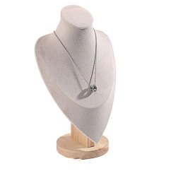 Stojánek, dekolt na šperky výška 28cm bílá (DRD12B-3)