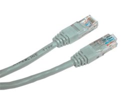 Patch kábel UTP Cat 6, 0,25m - szürke
