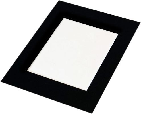 Focus pasparta 50×70 / 40×50 Černá s černým jádrem