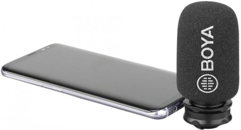 Boya BY-DM100 USB-C digitálny stereo shotgun mikrofón pre Android