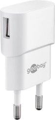 Adaptér 230V na USB max.1A, biely