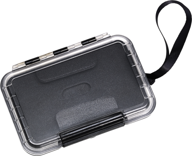 B&W Outdoor Etui Typ 200 mit Schaumstoff Schwarz/Transparent