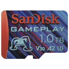 SanDisk GamePlay microSDXC UHS-I Card, 1 TB Gaming microSDXC, 190 MB/s, 130 MB