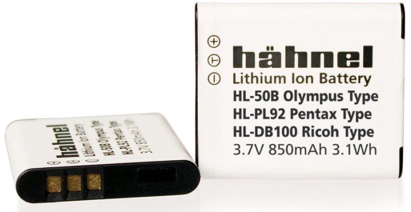 Hähnel HL-PL92, Pentax D-Li92 850mAh, 3.7V, 3.1Wh