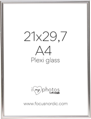 Focus Can-Can Aluminium Shiny Silver 21x29,7 (A4) Plexi