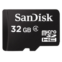 SanDisk microSDHC Card 32 GB + Adaptér