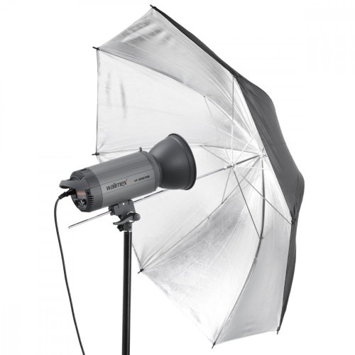 Walimex Reflex Umbrella 109cm 2-layer Black/Silver