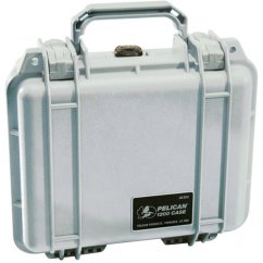 Peli™ Case 1200 Koffer mit Schaumstoff (Silber)