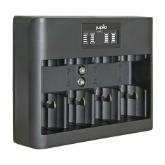 Jupio USB All-In-One nabíječka s LCD displejem (AA/AAA/C/D/9V) LCD