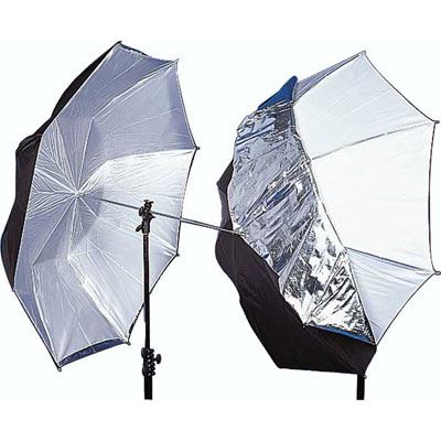 Lastolite studiový deštník Dualk 93cm černý/stříbrný/bílý