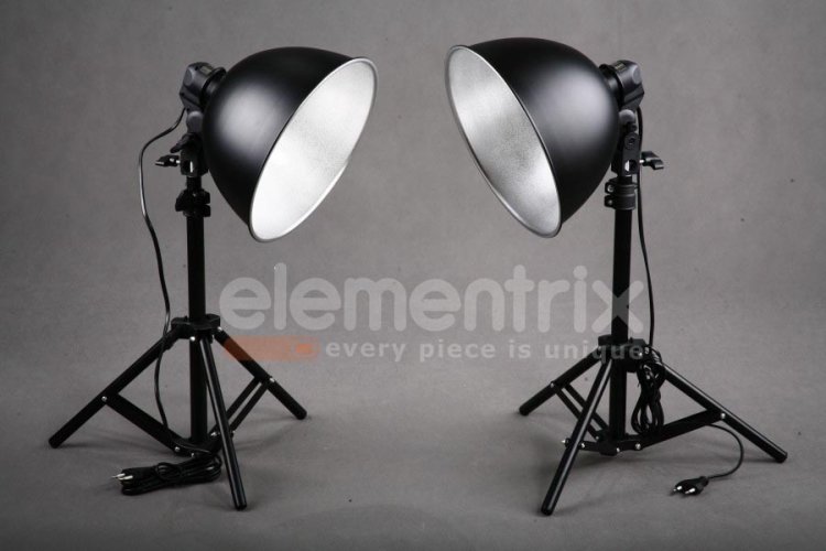 Fotografický stan 100x100 v setu s dvěma reflektory BEZ žárovek