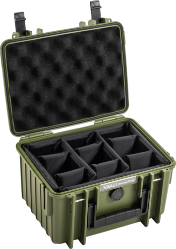 B&W Outdoor Cases BW Outdoor Cases Type 2000 / Bronze green (divider system)