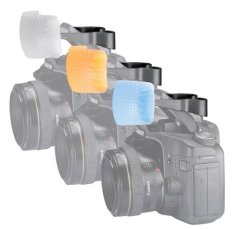 forDSLR Pop-Up Flash Diffuser Cover With Bracket 3-pieces