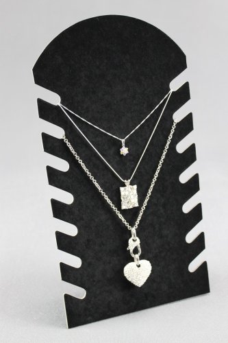 Dekolt, stojánek, stojan na šperky černý samet, DKP4 skládací (DKP4)