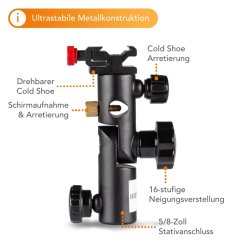 Walimex Metall Blitz- & Schirmhalter