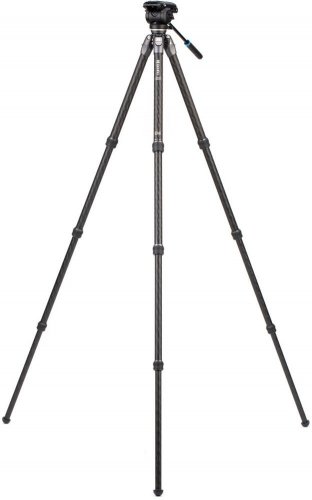Benro Tortoise Carbon Tripod 24CLV with S4PRO Video Hea