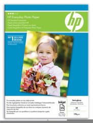 Fotopapier HP Everyday Photo A4, halbglänzend, 25 Stück, 200g/m2