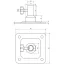 forDSLR nástěnný/stropní držák pro 5/8 palce (16mm) čepy