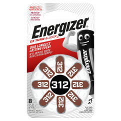 Energizer Hearing Aid 312 -8 pack