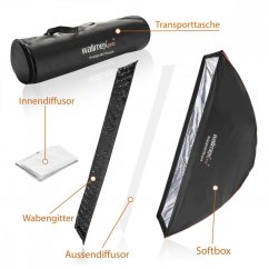 Walimex pro Striplight Softbox 40x120cm quick (Studio Line Serie) Universal (ohne Adapter)