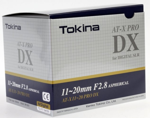 Tokina AT-X 11-20mm f/2,8 PRO DX pre Nikon F