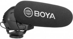 Boya BY-BM3032 Superkardioidný kondenzátorový video mikrofón s prepínačom zosilnenie