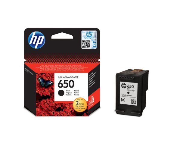 Inkoust HP Ink No 650 black, CZ101AE