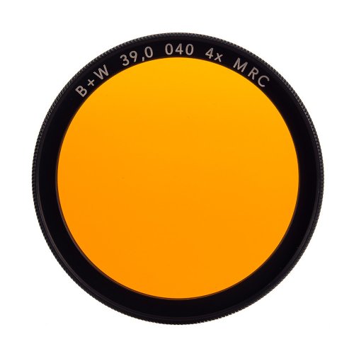 B+W 49mm Orange Filter für Schwarz-Weiß-Foto MRC F-Pro (040M)