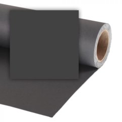 Colorama 1,35 x 11 m, jednobarevné papírové pozadí, black