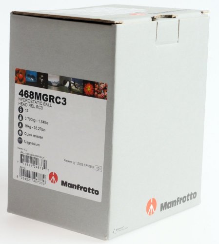Manfrotto 468MGRC3 Hydrostatická kulová hlava s rychloupínací video destičkou typ RC3