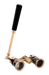 Monocular de teatru Levenhuk Broadway 325E cu mâner telescopic, negru