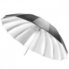 Walimex pro odrazný dáždnik 180cm čierny/strieborný