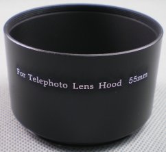 forDSLR Metall-Schraube Gegenlichtblende 82mm für Teleobjektiv mit Filtergewinde 86mm
