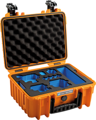 B&W Outdoor Cases BW Outdoor Case Type 3000 for GoPro Hero 12 (fits even GoPro Hero 9/10/11), charge-in-case. Orange