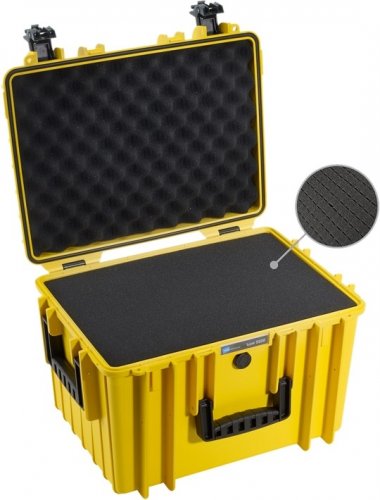 B&W Outdoor Case 5500, kufr s pěnou žlutý