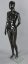 Figurína dámská, černá lesklá, výška 175cm