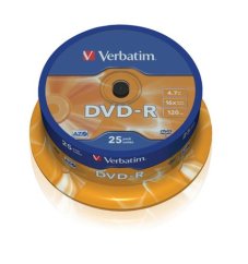 Médium Verbatim DVD-R 4,7GB 16x 25-cake