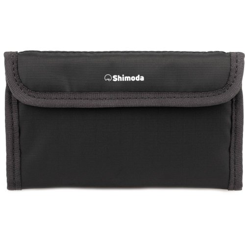 Shimoda Mini Filter Wrap | Holds Filters up to 50mm | Size 15 × 9 × 2 cm | for Compact Wireless Mics or Cables | Black