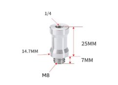 Ax stativ 14,7 mm 1/4 la M8 CC20 (CC20)