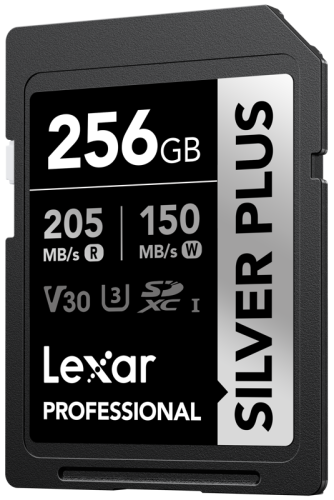 Lexar SDXC Professional SILVER Plus 1066x UHS-I/U3/A2/4K R205/W150 (V30) 256GB Lexar SDXC Professional SILVER Plus 1066x UHS-I/U3/A2/4K R205/W150 (V30) 256GB