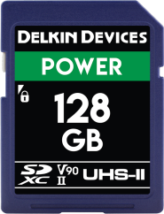Delkin SDXC Power 2000X UHS-II U3 (V90) R300/W250 128GB