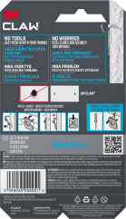 3M Claw Hook for drywall, hold 7 kg, 2 hooks