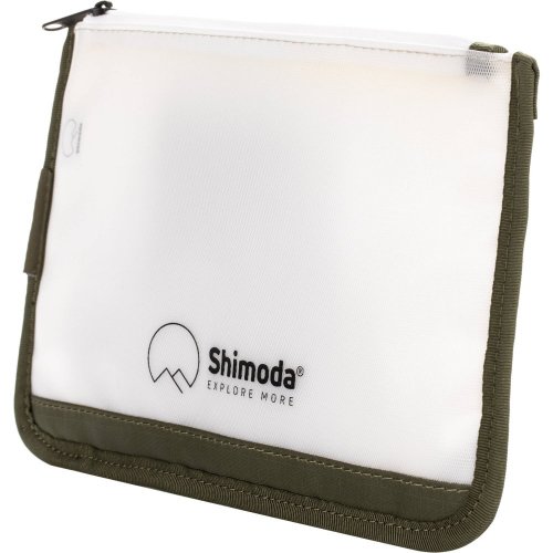 Shimoda Travel Pouch | Hält Körperpflegeprodukte | Größe 22 × 14 × 1 cm | Armeegrün