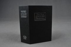 Széf, pénztárgép, szótárkönyv 180x120x60mm fekete (KX8 fekete)