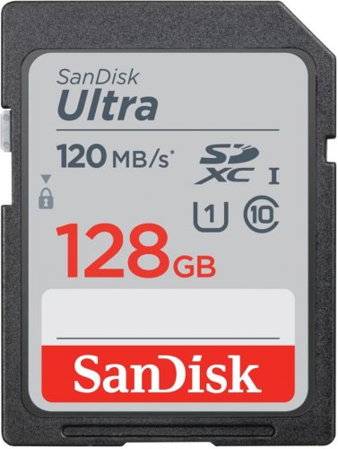 Sandisk Secure Digital 128GB Ultra SDXC 120 MB/s