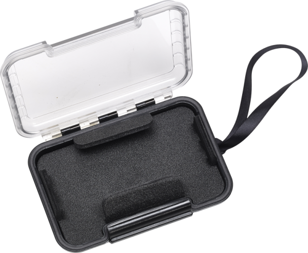 B&W Outdoor Etui Typ 200 mit Schaumstoff Schwarz/Transparent