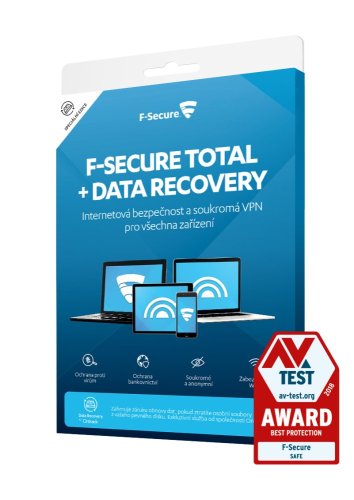 F-Secure TOTAL DR, 1 zařízení / 1 rok; elektronická licence