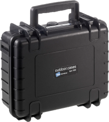 B&W Outdoor Cases BW Outdoor Case Type 1000 for GoPro Hero 12 (fits even GoPro Hero 9/10/11), Black